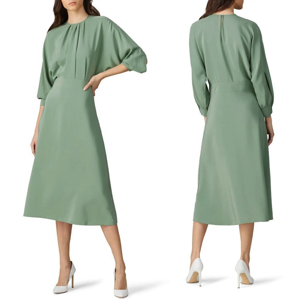 Victoria Victoria Beckham Dolman Sleeve Dress in Green